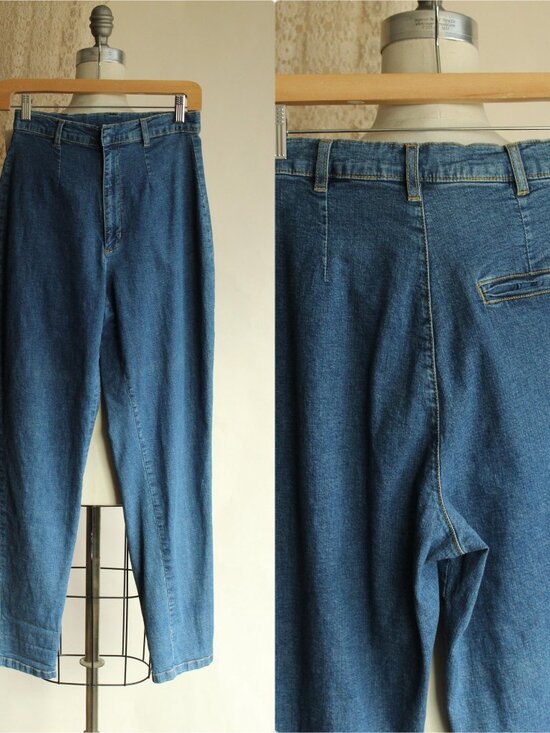 Sag Harbor Denim - Vintage 1980s 1990s Mom Jeans, Sag Harbor High Waisted Denim Pants, Size 8